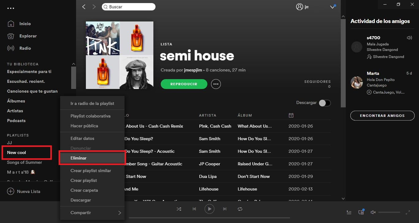 Como combinar varias listas de reproducción de Spotify.